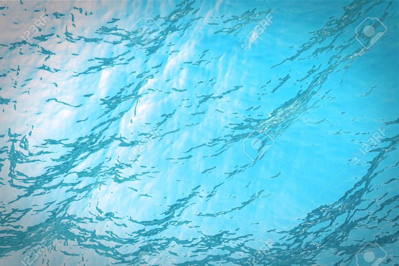 3d rendering underwater sea
