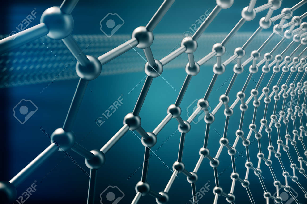 3d rendering abstract nanotechnology hexagonal geometric form geometric form photography