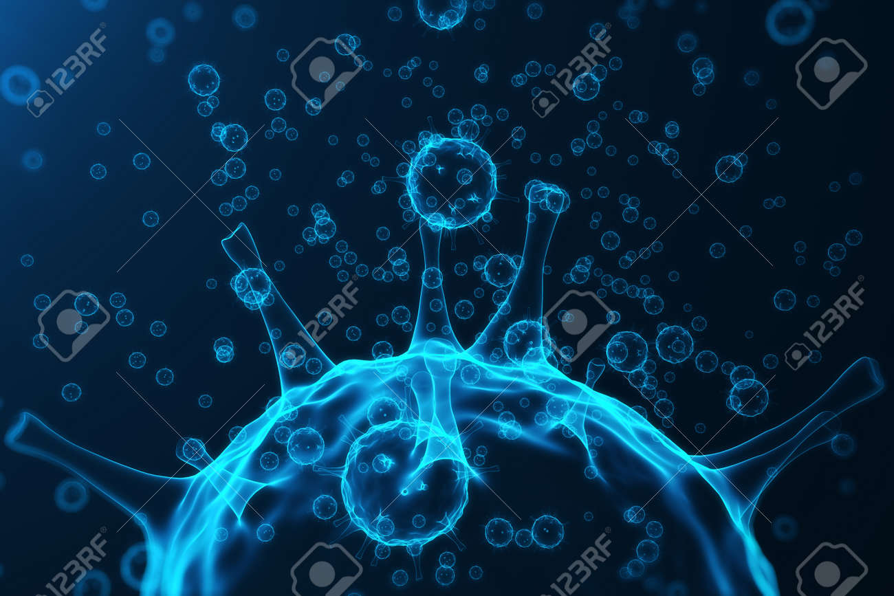 Virus And Germs Bacteria Cell Infected Organism Influenza