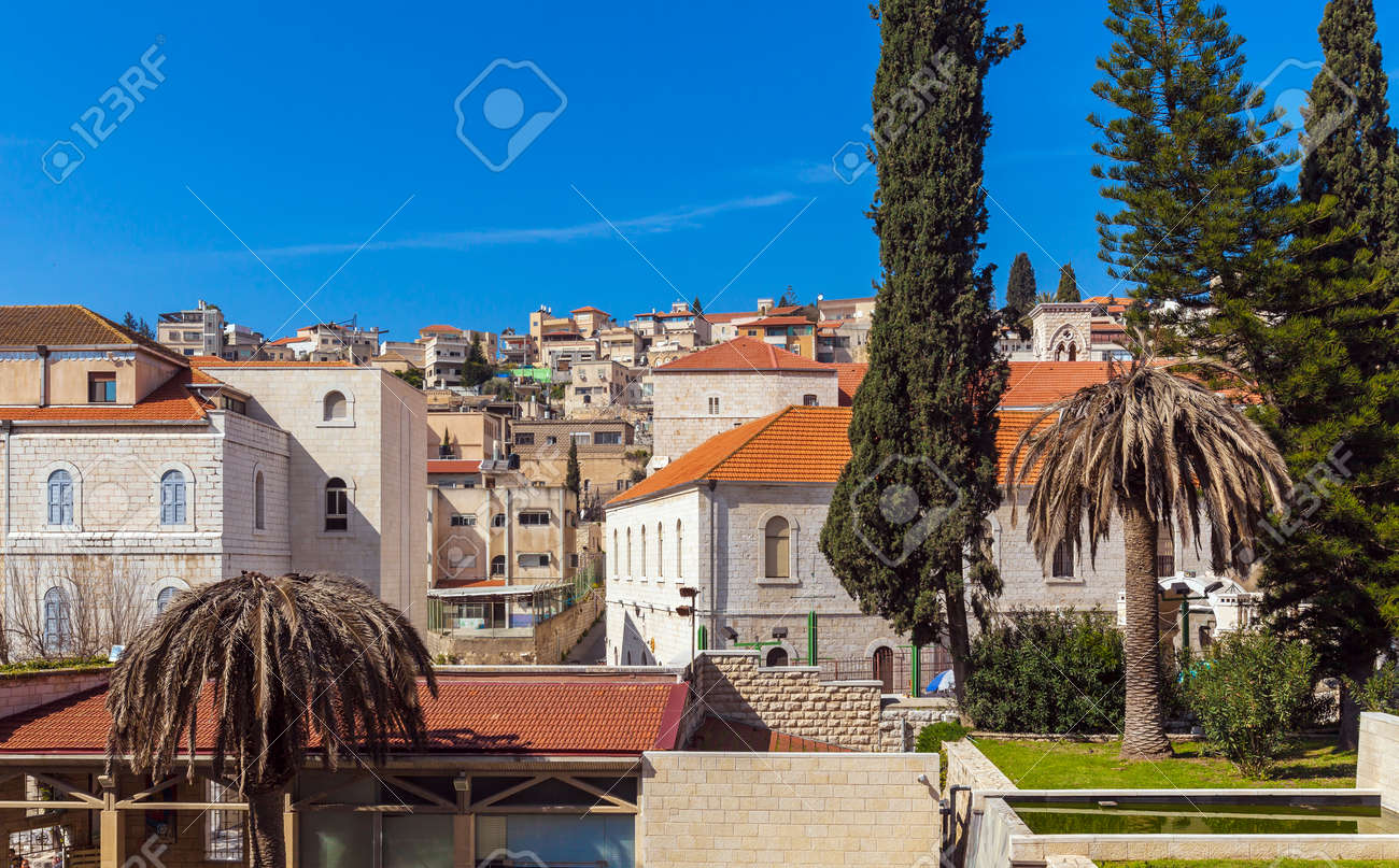 ナザレ イスラエル共和国の旧市街の屋根 の写真素材 画像素材 Image