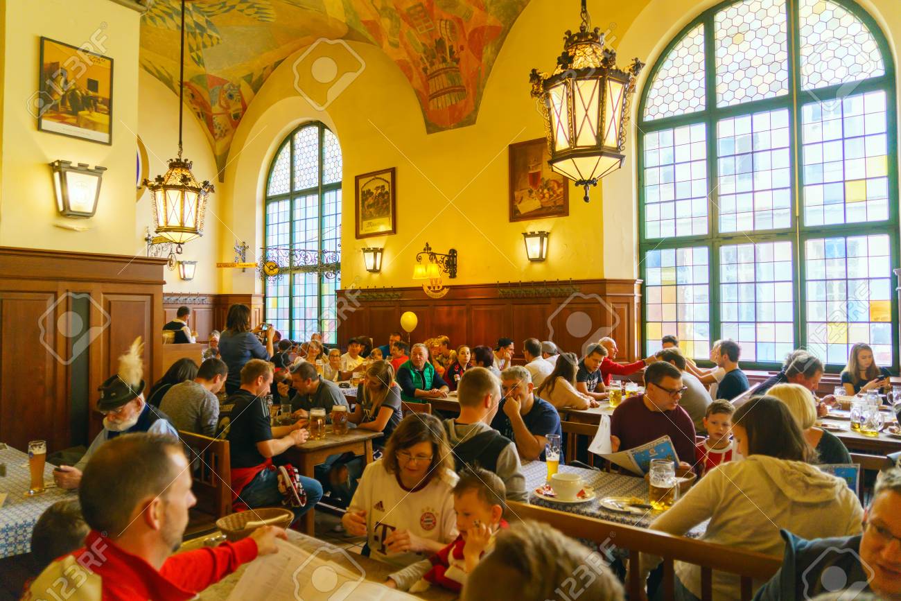 Munich Germany October 14 2017 Interior Of Main Beer