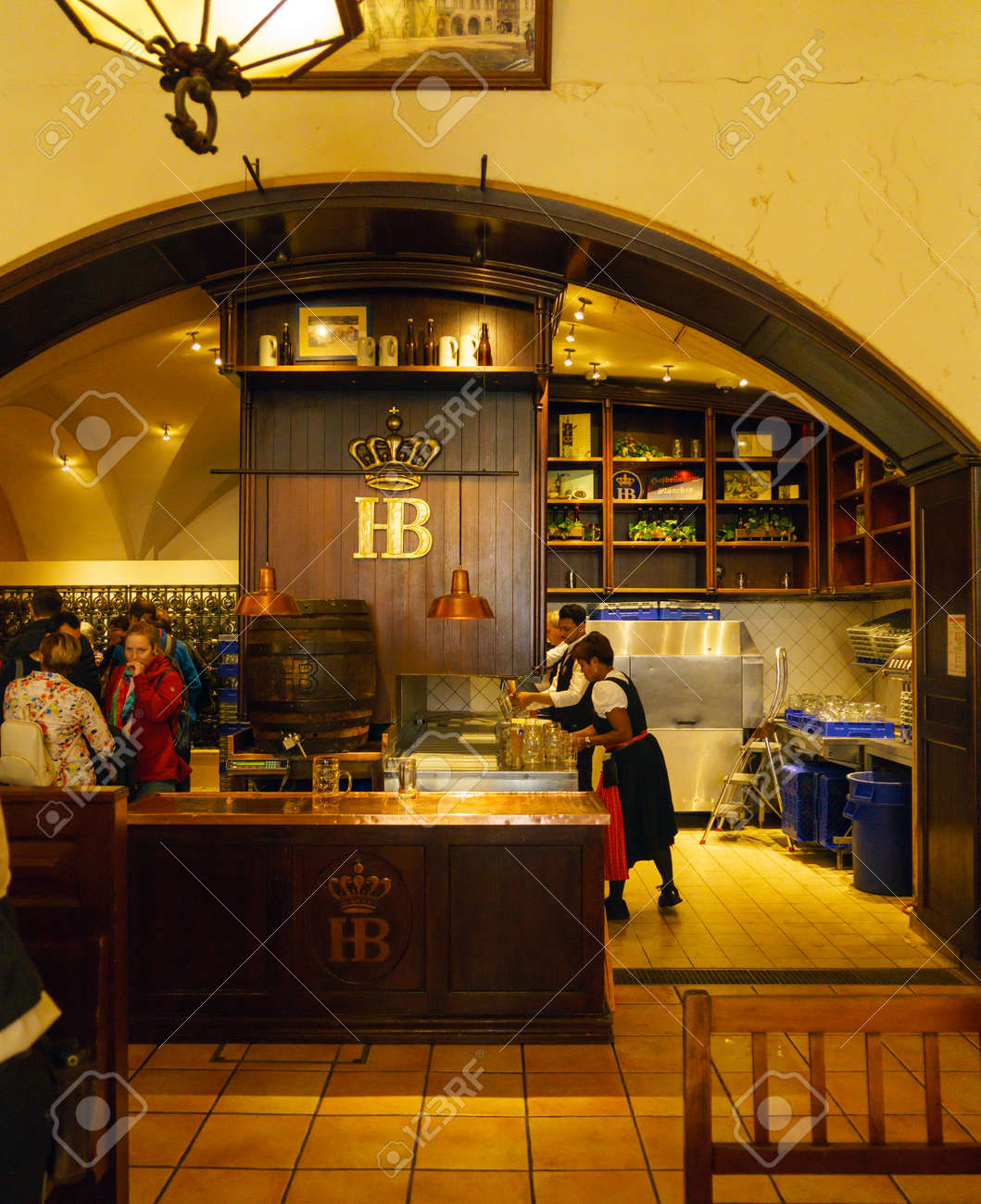 Munich Germany October 14 2017 Interior Of Main Beer