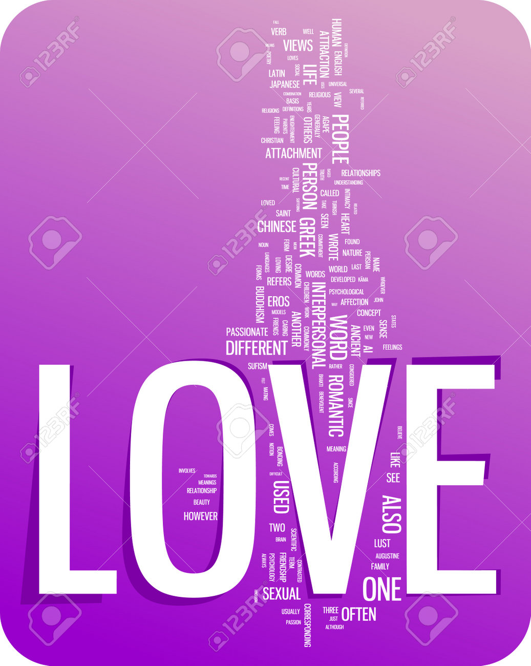 Love Word Cloud Il Ration Graphic Tag Collection Stock Vector Love Word Cloud Il Ration Graphic Tag Collection Stock Vector