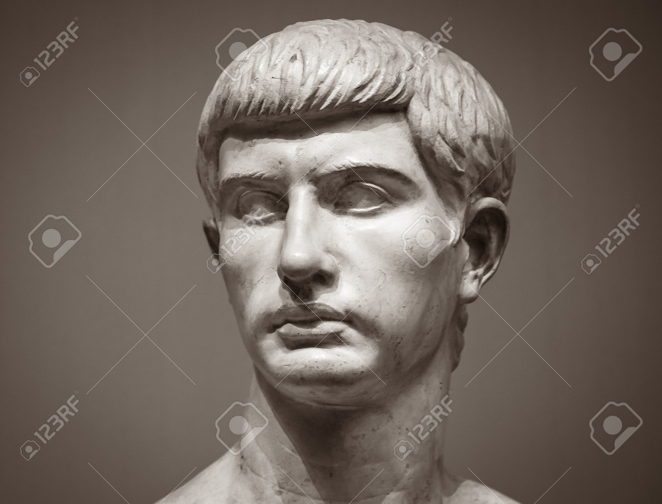 Marble Sculpture Of Marcus Junius Brutus. Stock Photo, Picture and Royalty  Free Image. Image 65052821., image size:1300x990