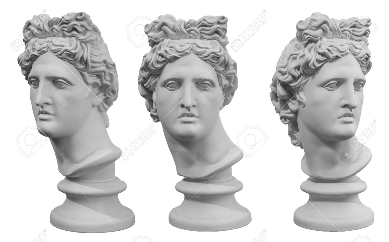 古代神話テーマの石膏彫刻