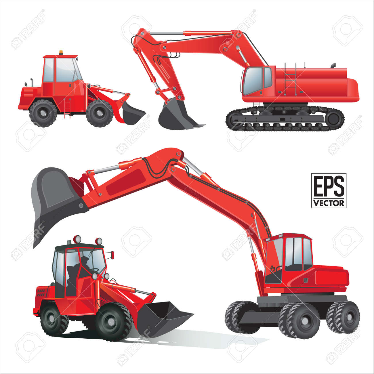 建設機械装置 ベクトル イラスト のイラスト素材 ベクタ Image