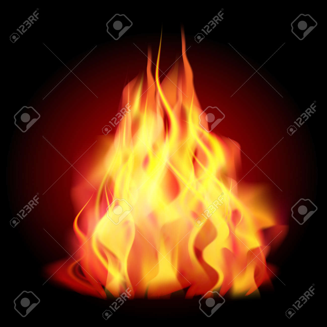 Flames Of Fire As The Background Vector Illustration Royalty Free Cliparts Vectors And Stock Illustration Image 44229165