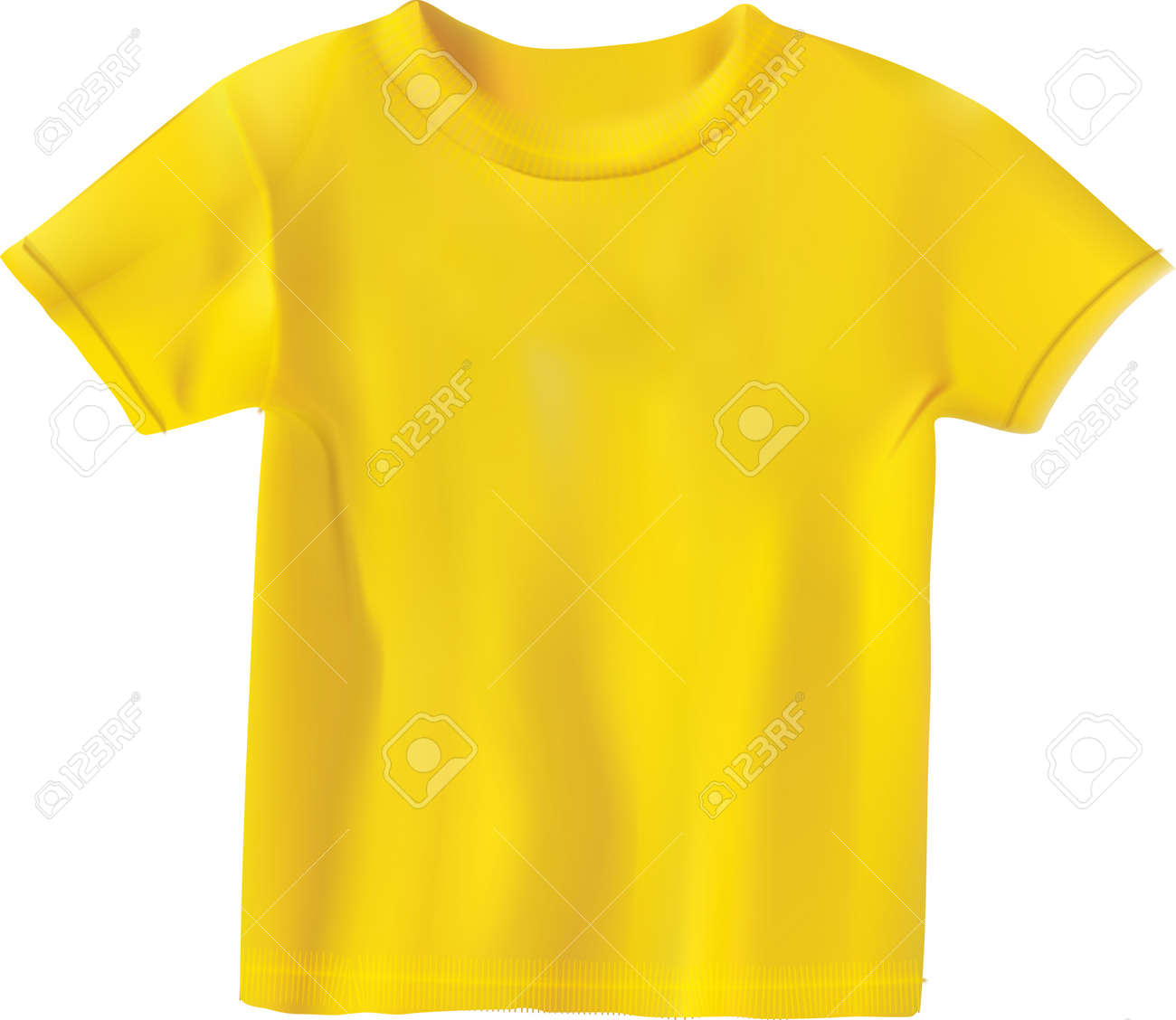 Camiseta Amarilla Diseño De La Plantilla Ilustraciones svg