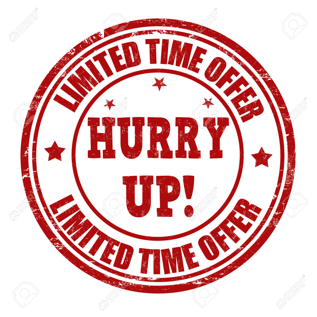 One-Time Offer, Stock vector