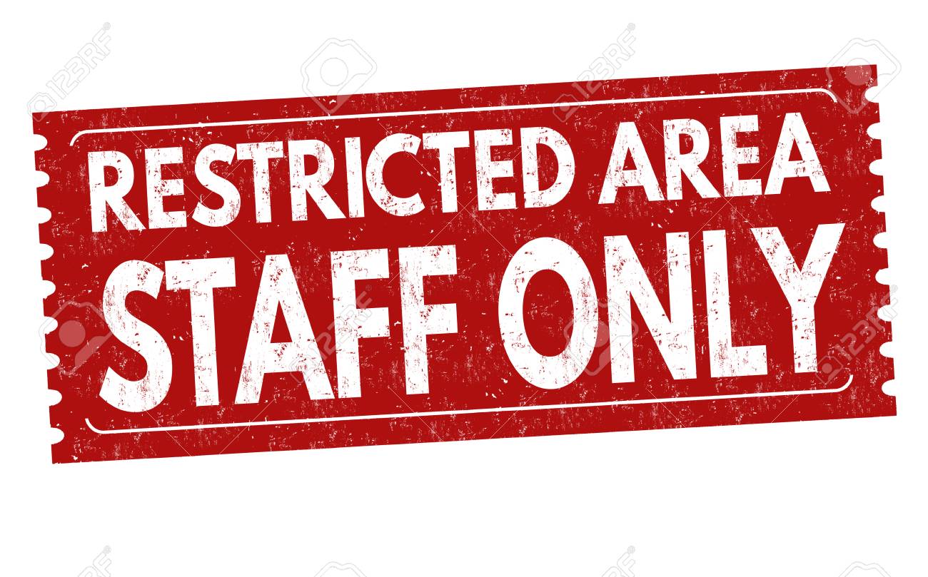 Restricted Area Staff Only Grunge Rubber Stamp On White Background Vector Illustration Royalty Free Cliparts Vectors And Stock Illustration Image