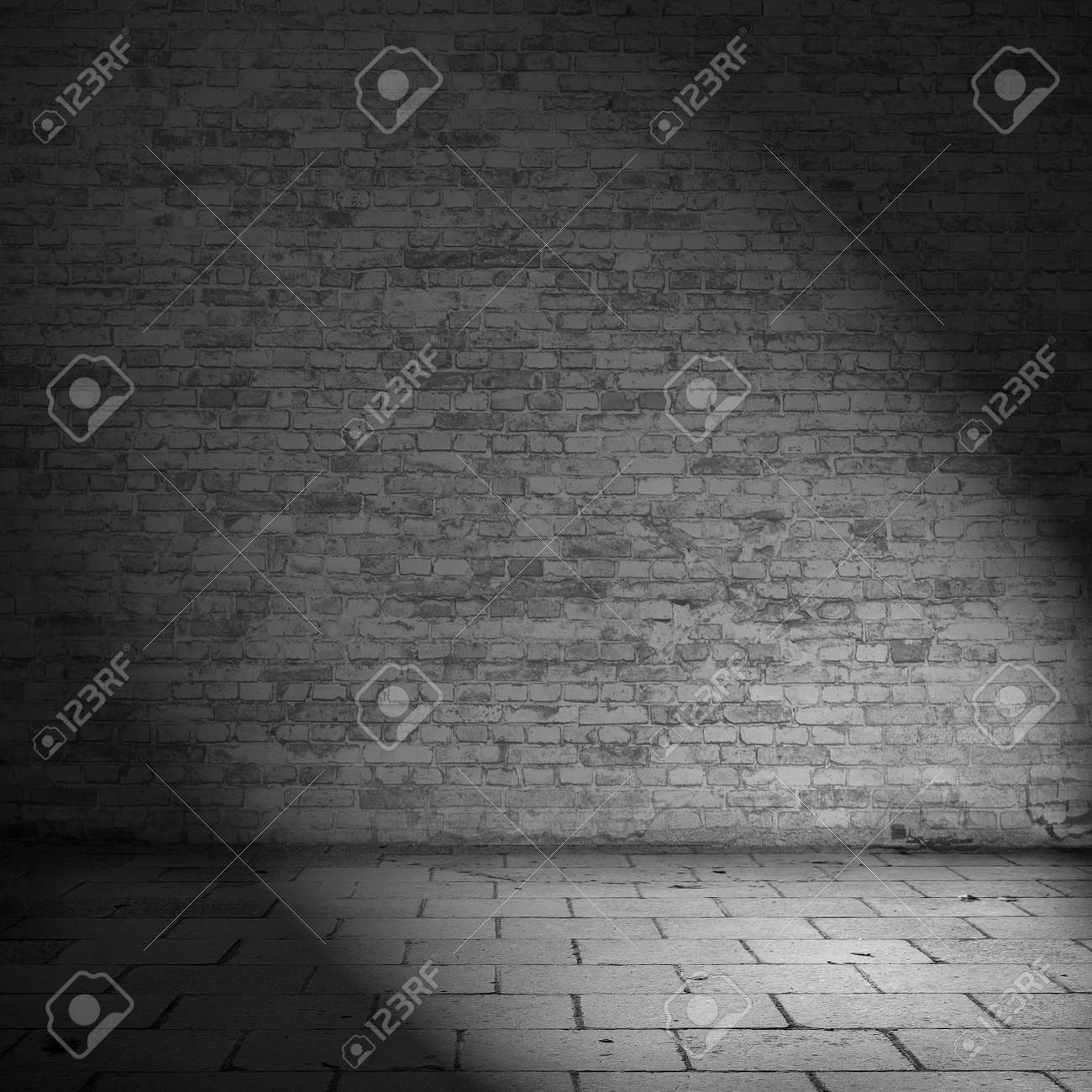 Pared De Ladrillo Textura De Fondo Casa Abandonada Interior