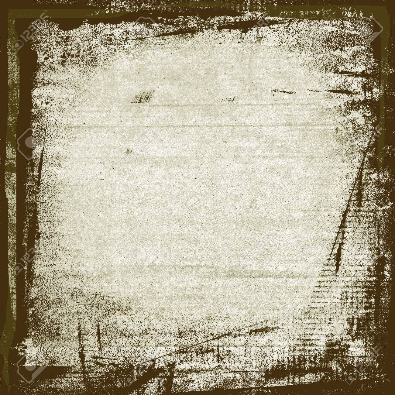 白い壁紙背景に水彩ペイント ブラシ ストローク フレーム の写真素材 画像素材 Image