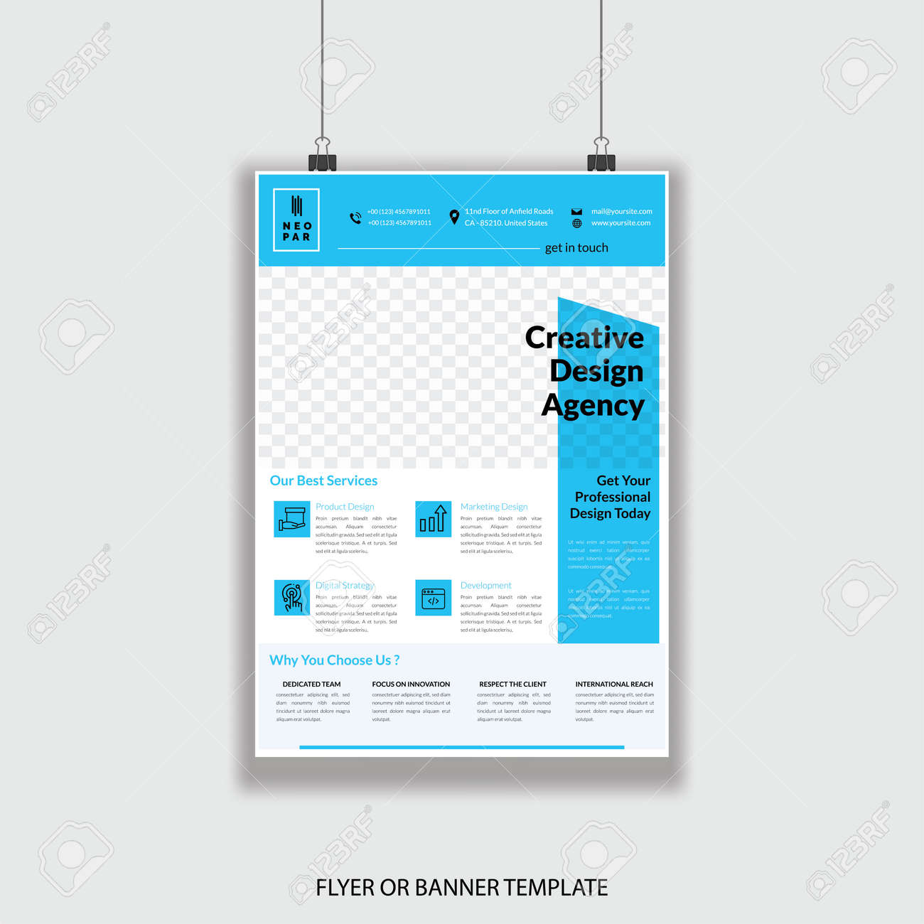 poster or flyer template design clean and clear modern pamphlet modern pamphlet design