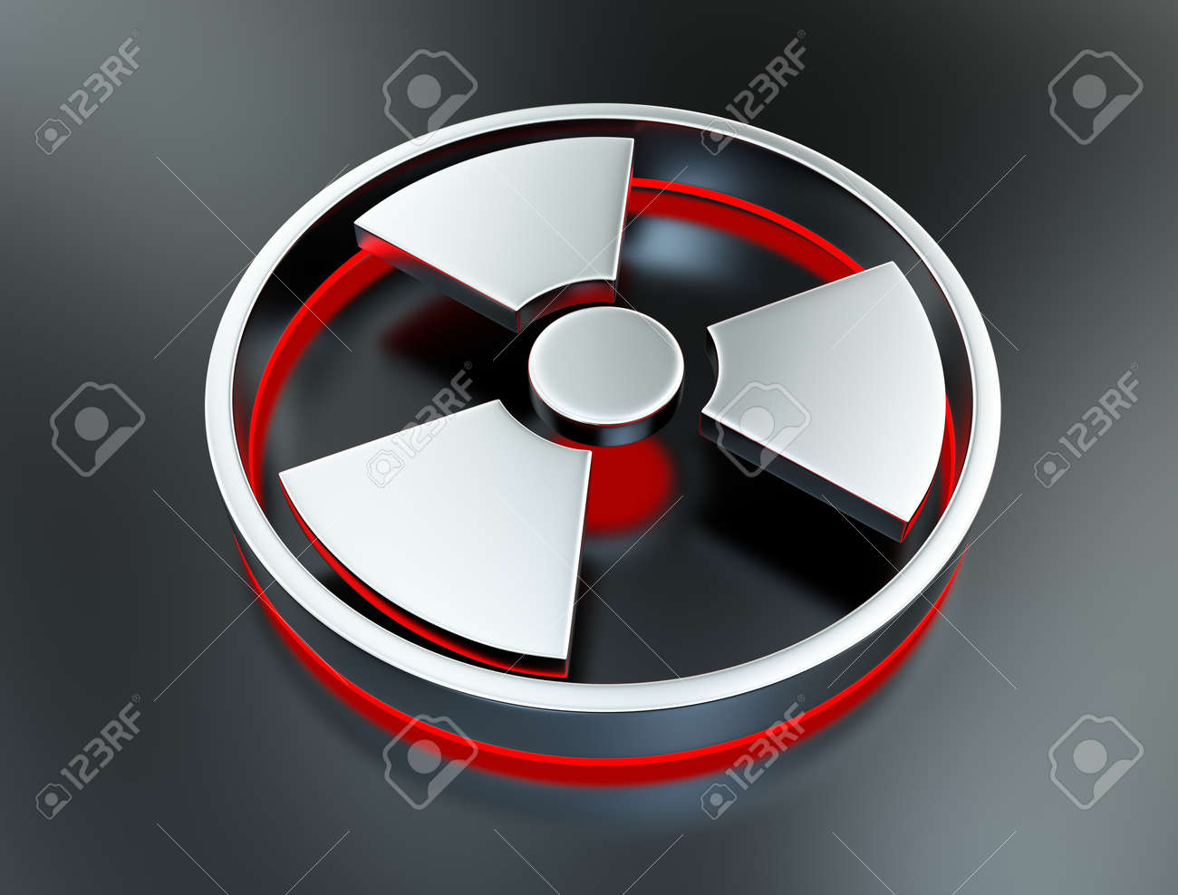 radioactivity symbol stock photo