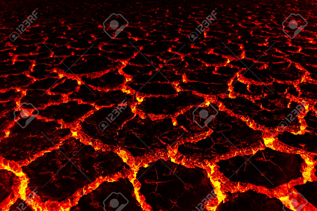 Catastrófica Warmng Mundial La Lava Suelo