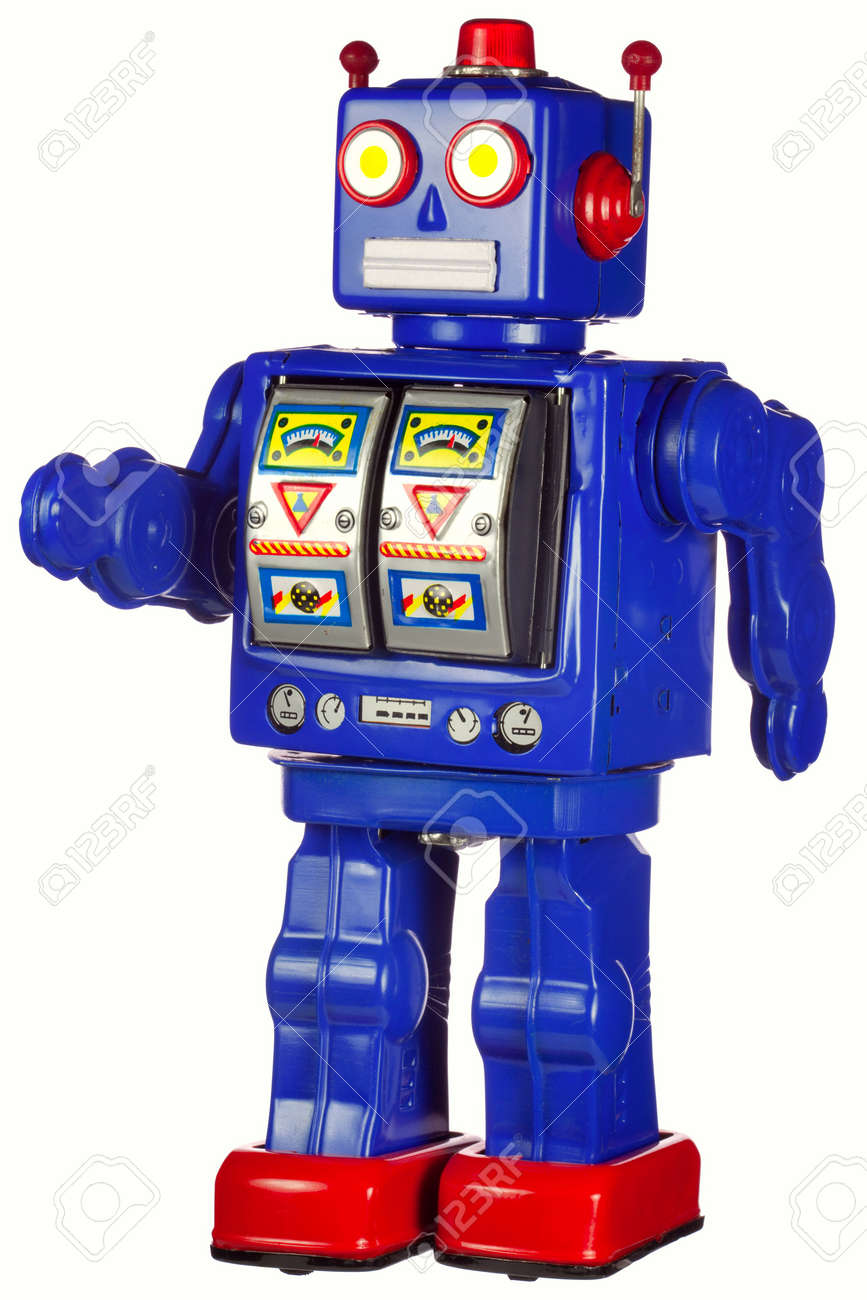 vintage tin robot