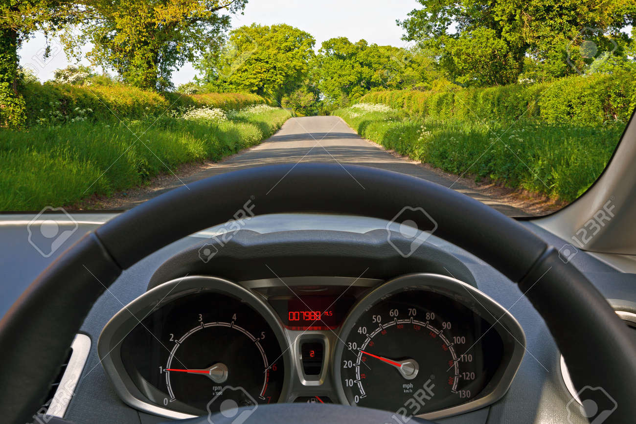 Behind The Wheel >> View From Behind The Steering Wheel Of A Car Whilst Driving Down Behind The Wheel >> View From Behind The Steering Wheel Of A Car Whilst Driving Down