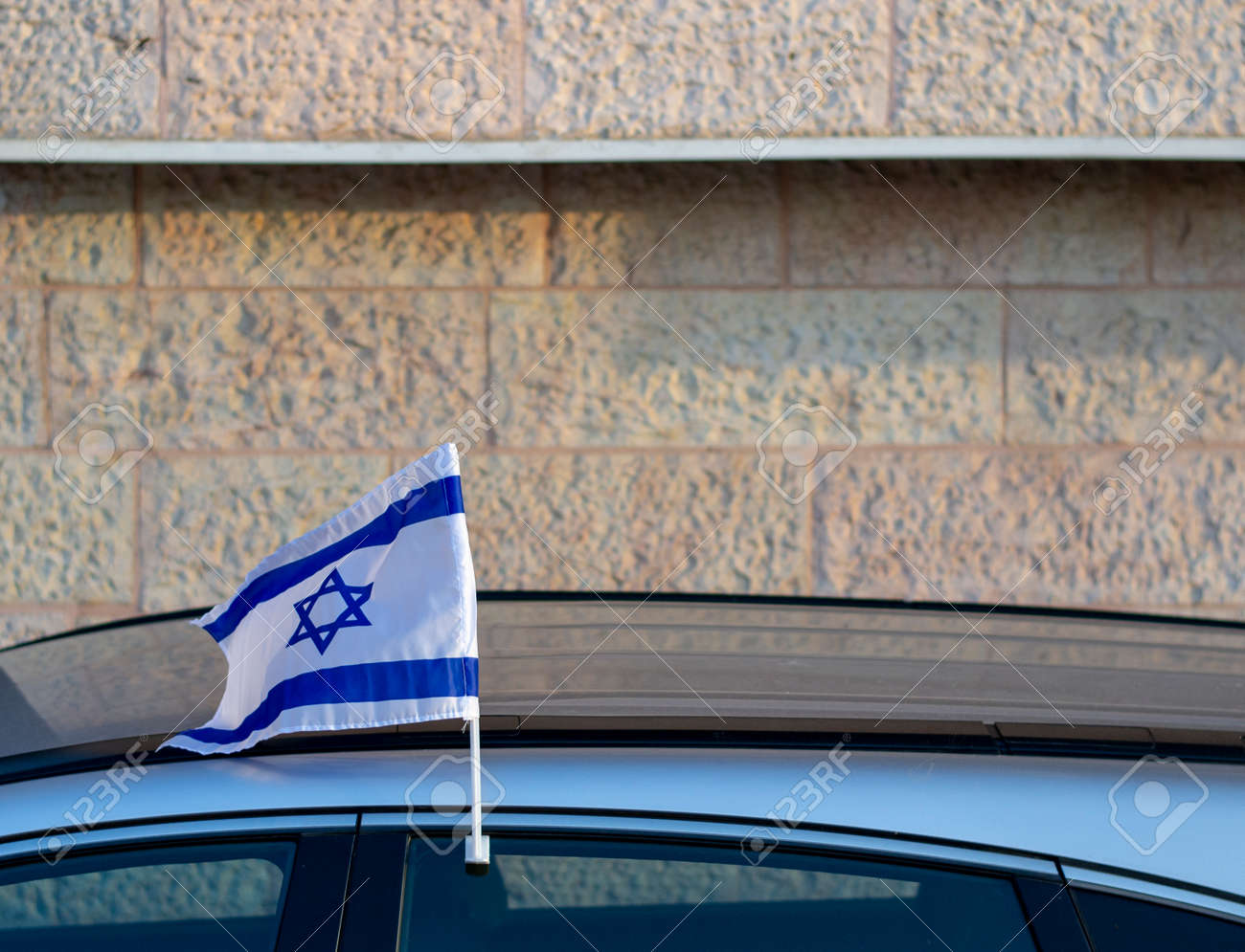 Israel Car Flag