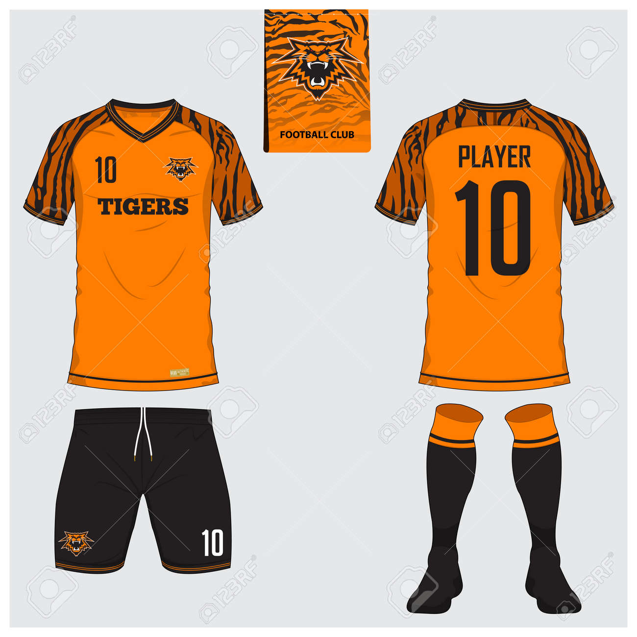 soccer jersey or football kit short sock template for sport football template