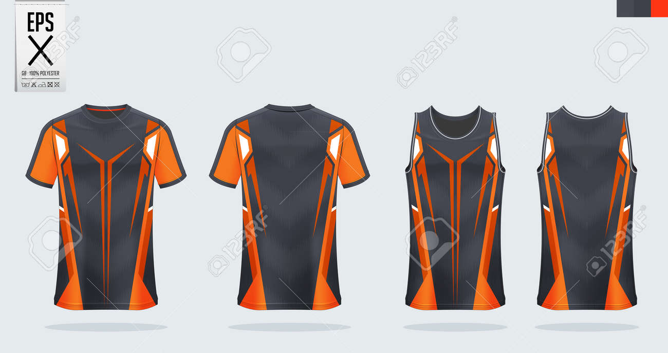 Download T Shirt Sport Mockup Template Design For Soccer Jersey Football Royalty Free Cliparts Vectors And Stock Illustration Image 138998454