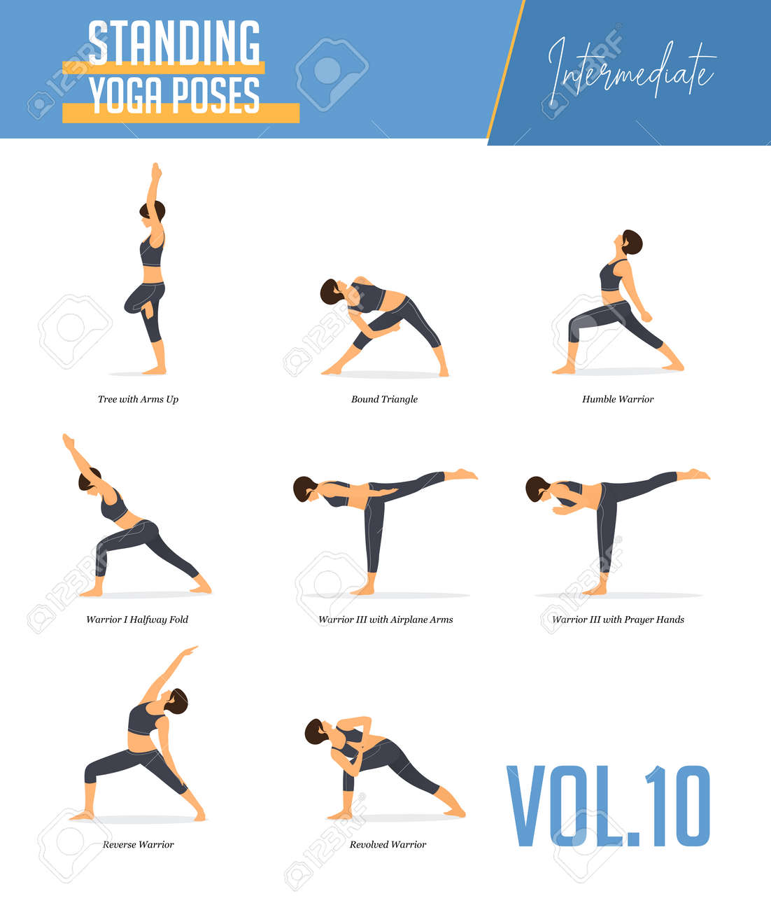 basic standing yoga poses