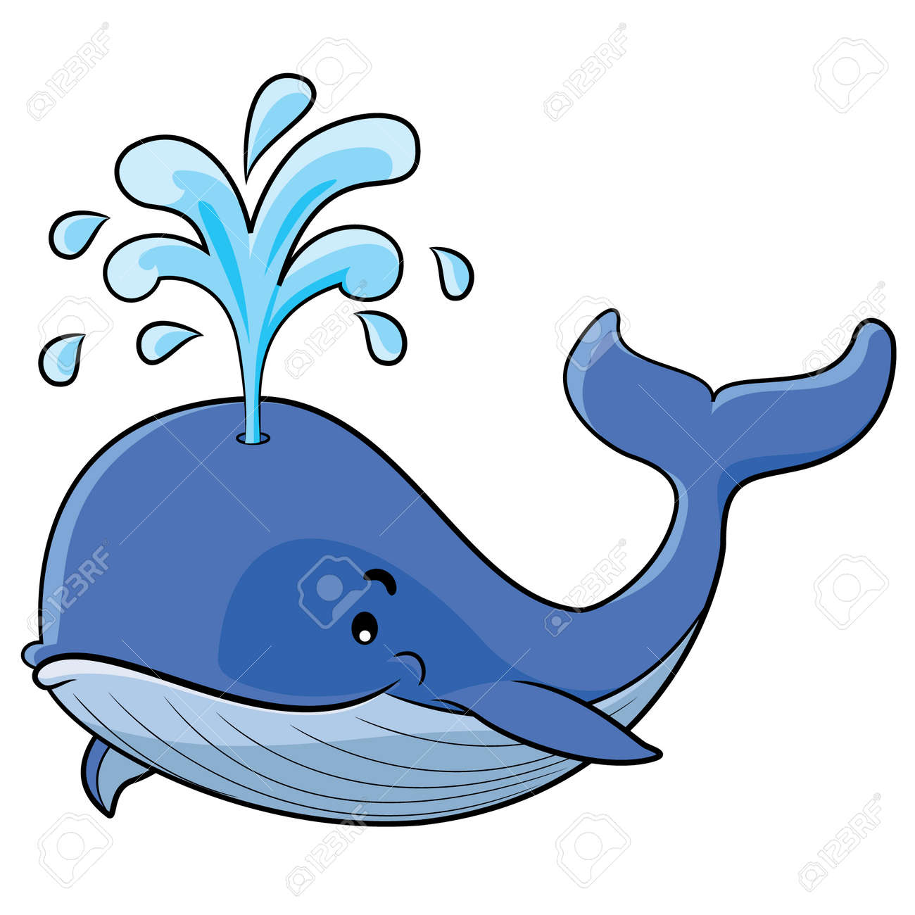 Illustration Of Cute Cartoon Whale Royalty Free Cliparts Vectors And Stock Illustration Image