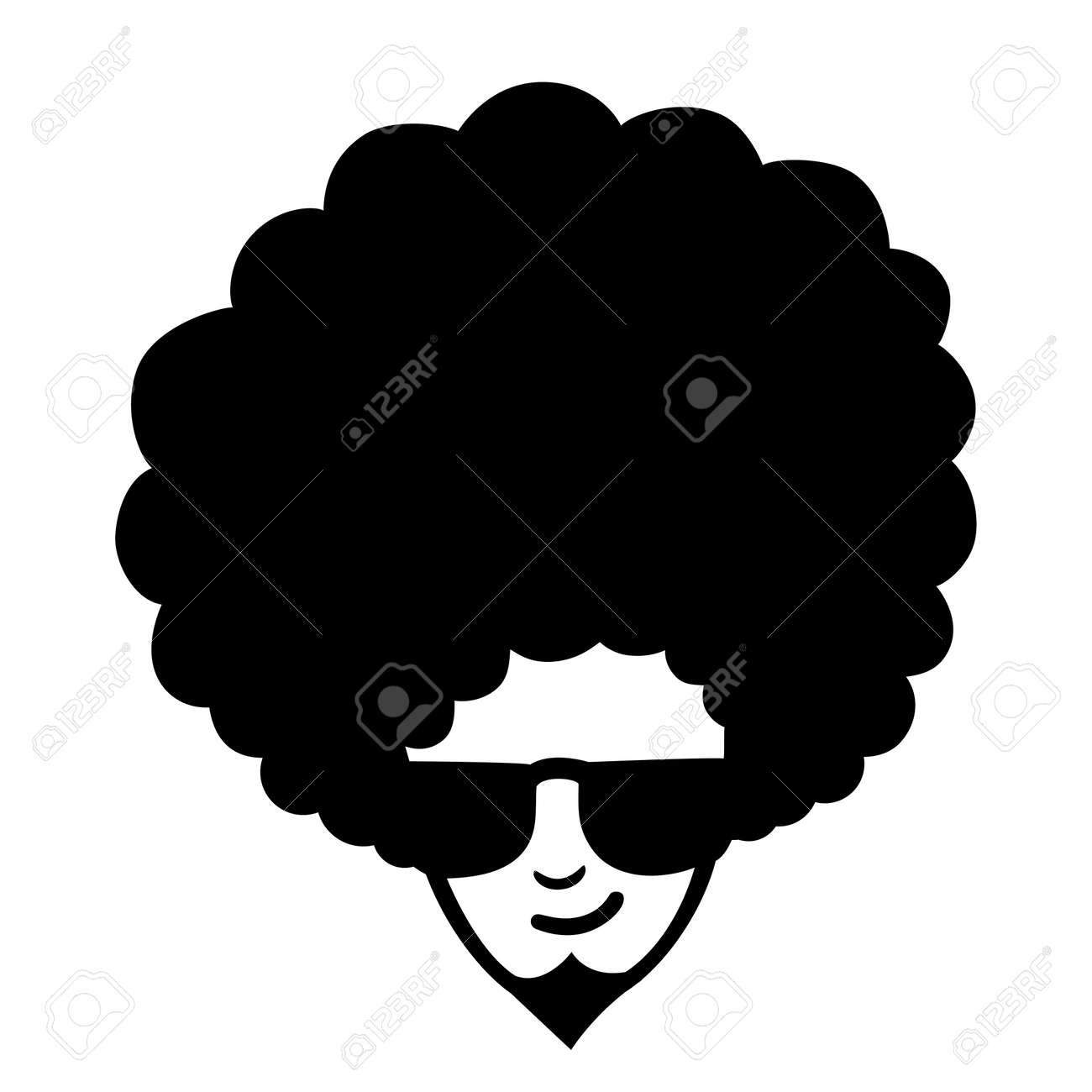 縮れた髪の男の顔のイラストを落書きのイラスト素材 ベクタ Image 縮れた髪の男の顔のイラストを落書きのイラスト素材 ベクタ Image