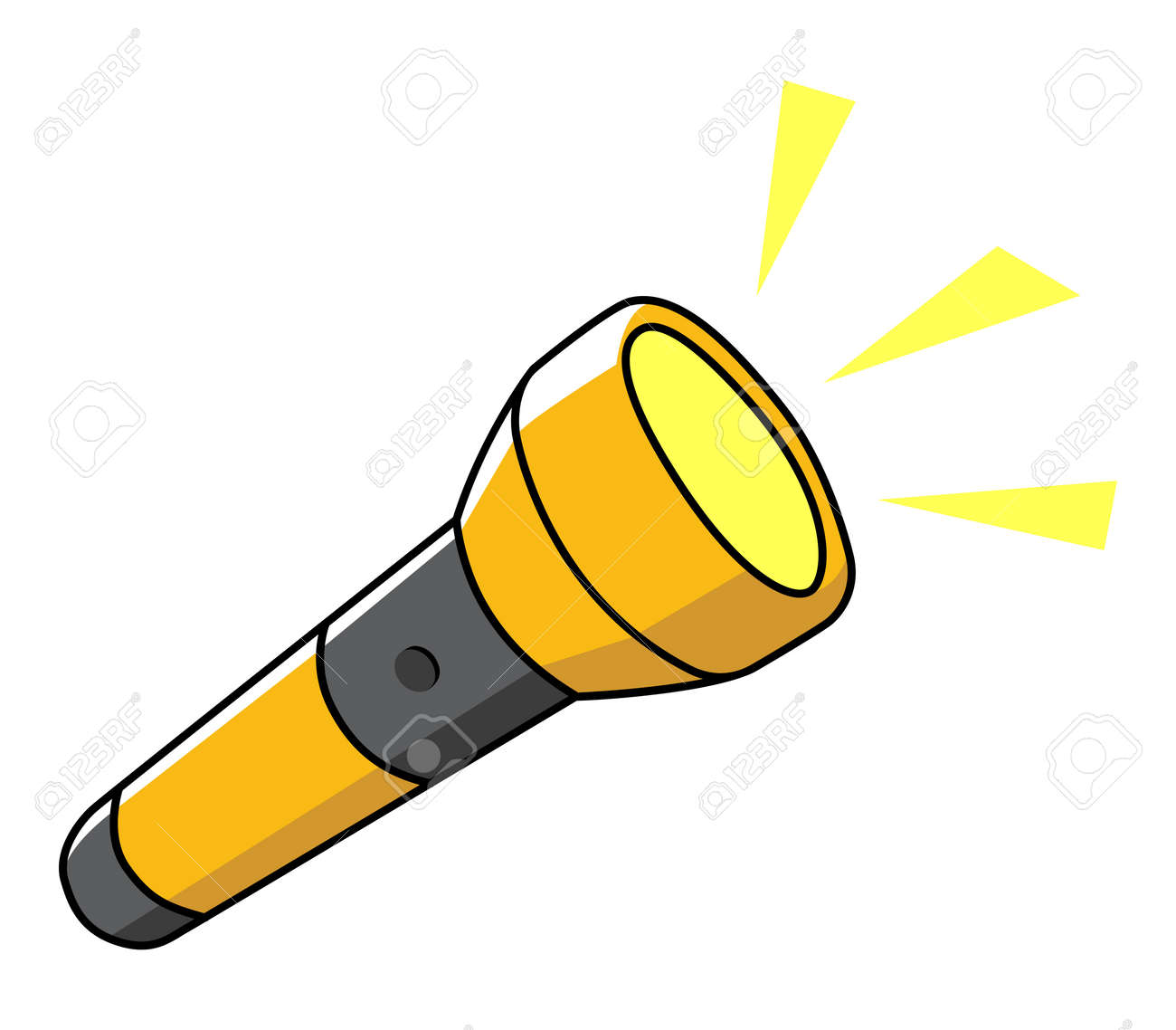 Doodle Illustration Of A Flashlight Royalty Free Cliparts Vectors And Stock Illustration Image