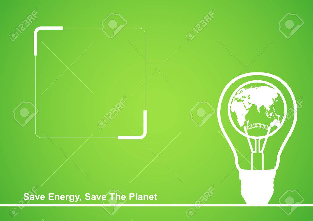 Line art illustration of a light bulb with earth globe in it, cover design template with copy space - 54202878 Line art illustration of a light bulb with earth globe in it, cover design template with copy space - 54202878