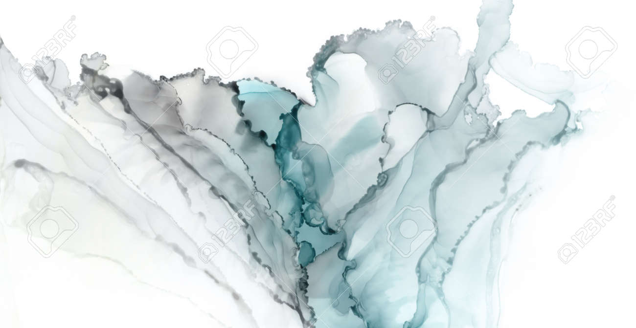Art Abstract paint blots background. Alcohol ink colors. Marble texture. Horizontal long banner. - 139583514 Art Abstract paint blots background. Alcohol ink colors. Marble texture. Horizontal long banner. - 139583514