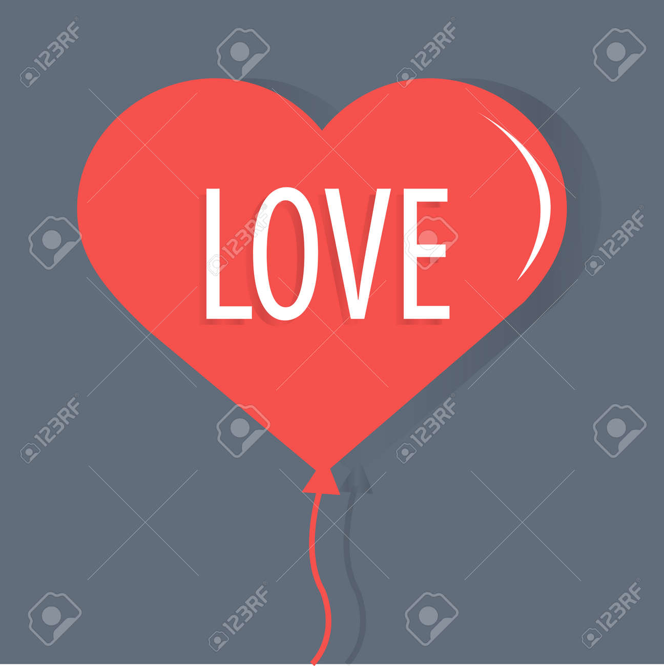 幸せなバレンタインの日カード フォント種類ベクター イラストが大好きです のイラスト素材 ベクタ Image