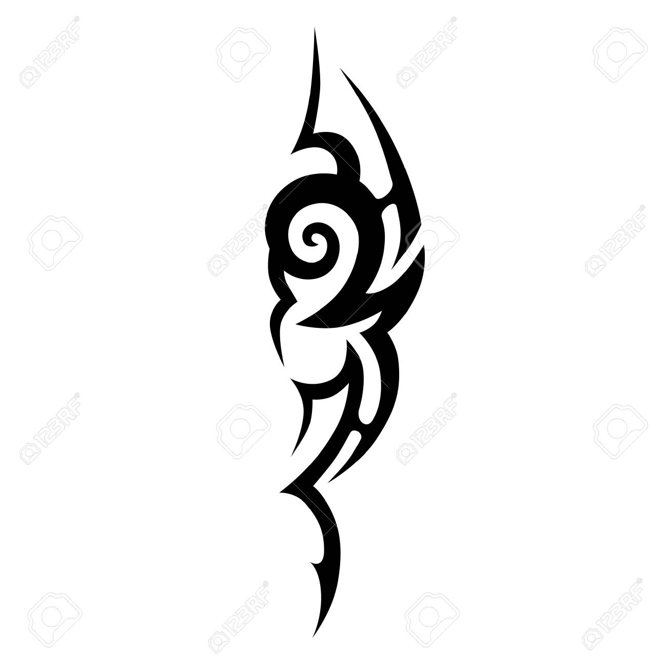 Celtic Tribal Tattoos Art Tribal Tattoo Vector Sketch Of A Royalty Free Cliparts Vectors And Stock Illustration Image 74873167