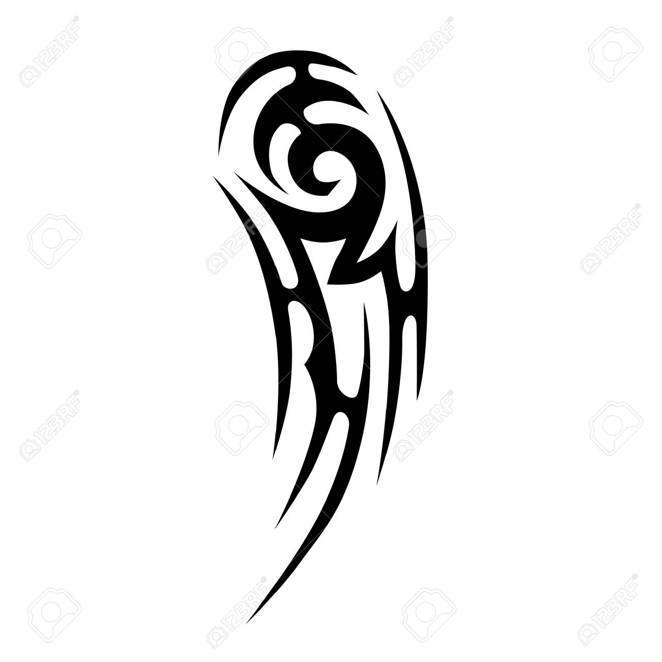 Simple Sketched Art Tribal Tattoo Vector Sketch Of A Tattoo Royalty Free Cliparts Vectors And Stock Illustration Image 74901313