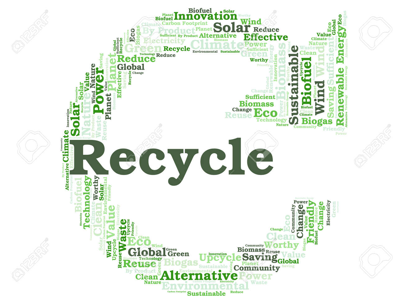 ecology earth concept word collage environmental poster design word collage template