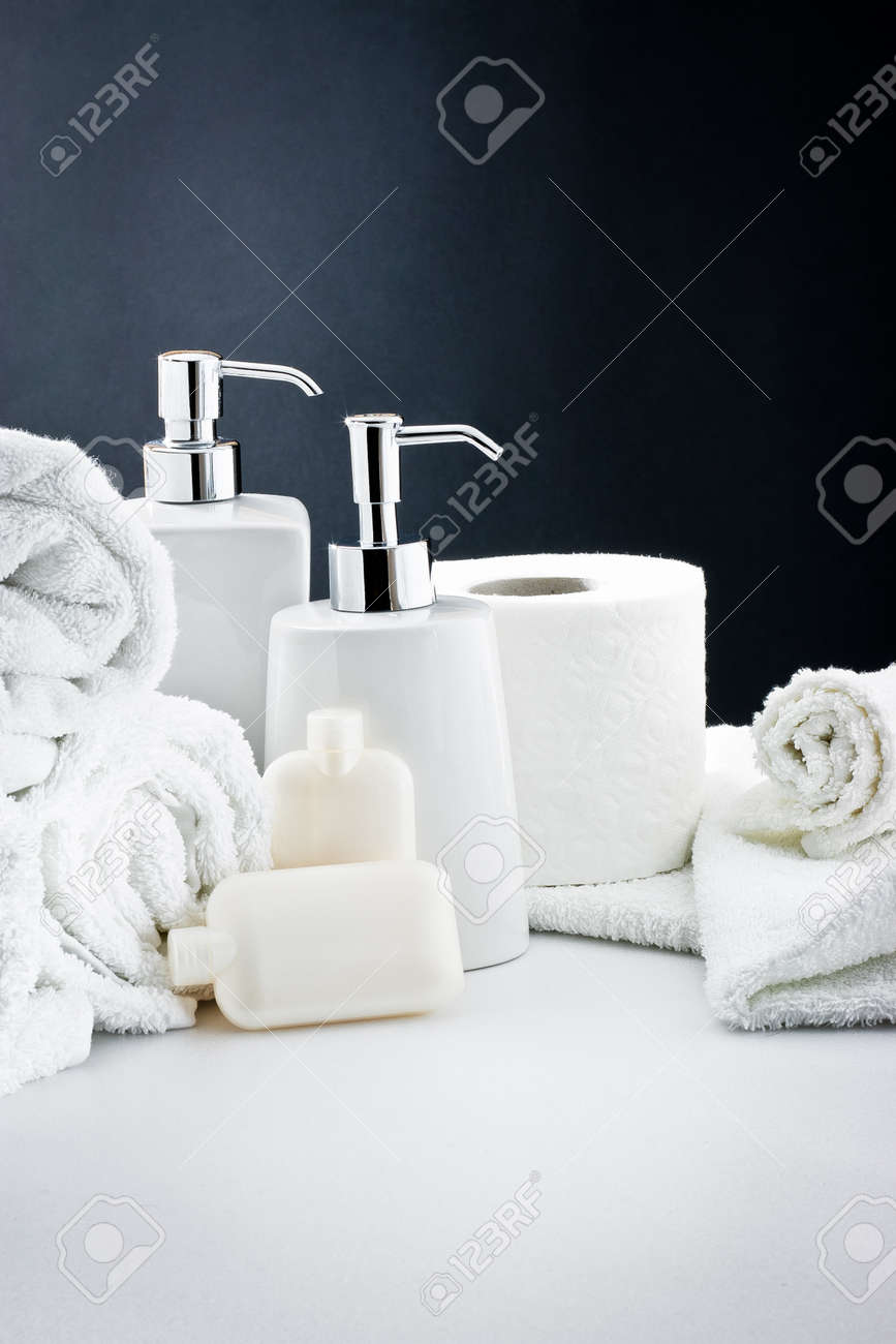 Accessories for bath: Soap,towel and toilet paper - 12123045 Accessories for bath: Soap,towel and toilet paper - 12123045
