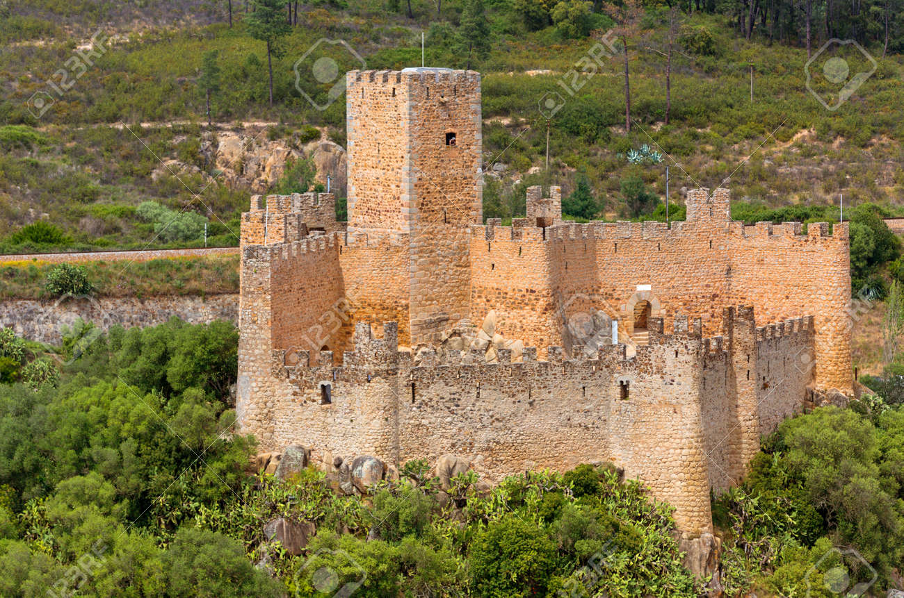 Almourol Castle Is A Medieval Castle In Central Portugal Situated Stock Photo Picture And Royalty Free Image Image 92807799