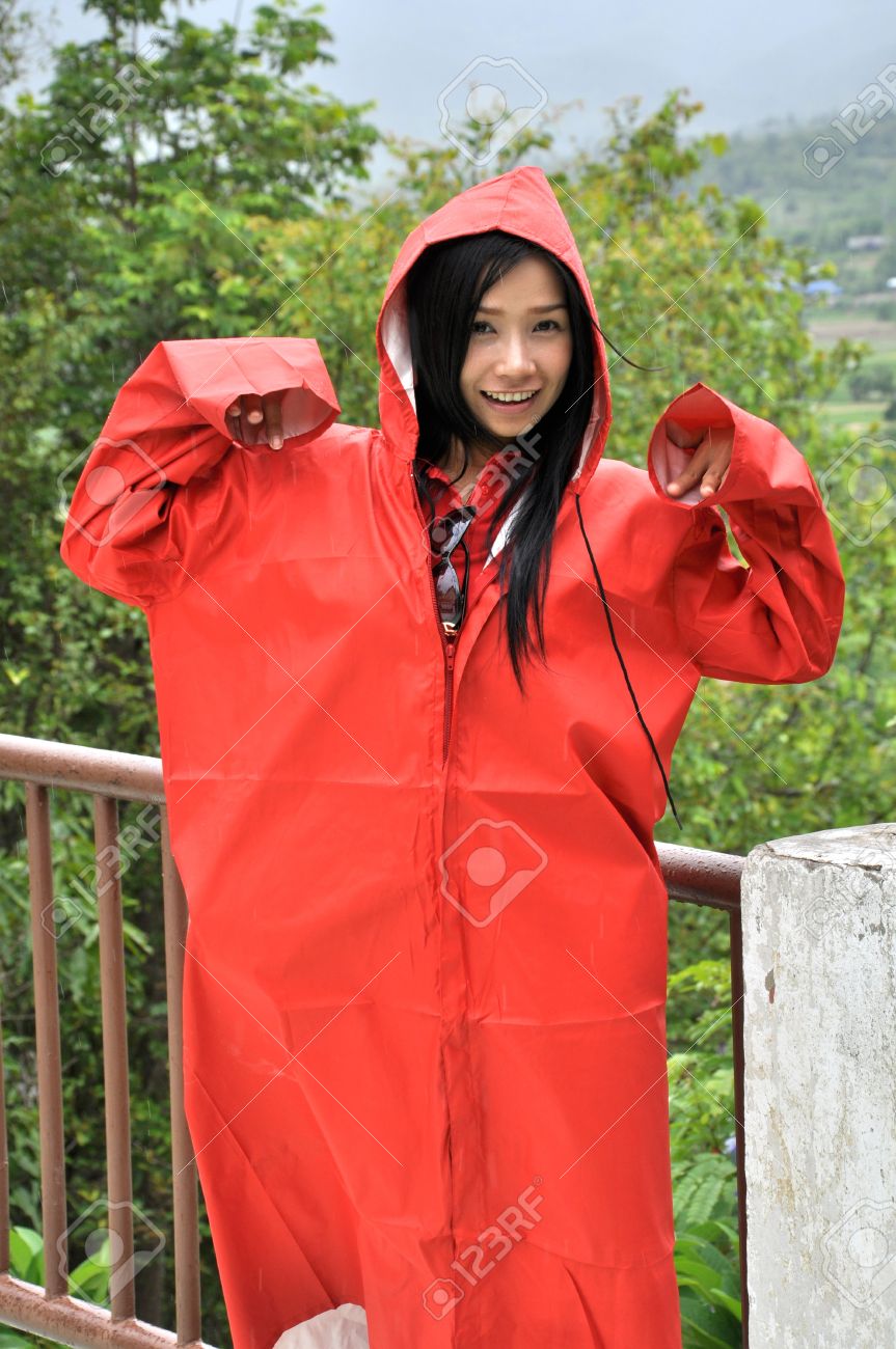red raincoats