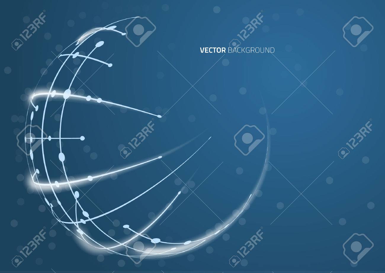 Abstract image of a globe lines. Vector - 51767951 Abstract image of a globe lines. Vector - 51767951