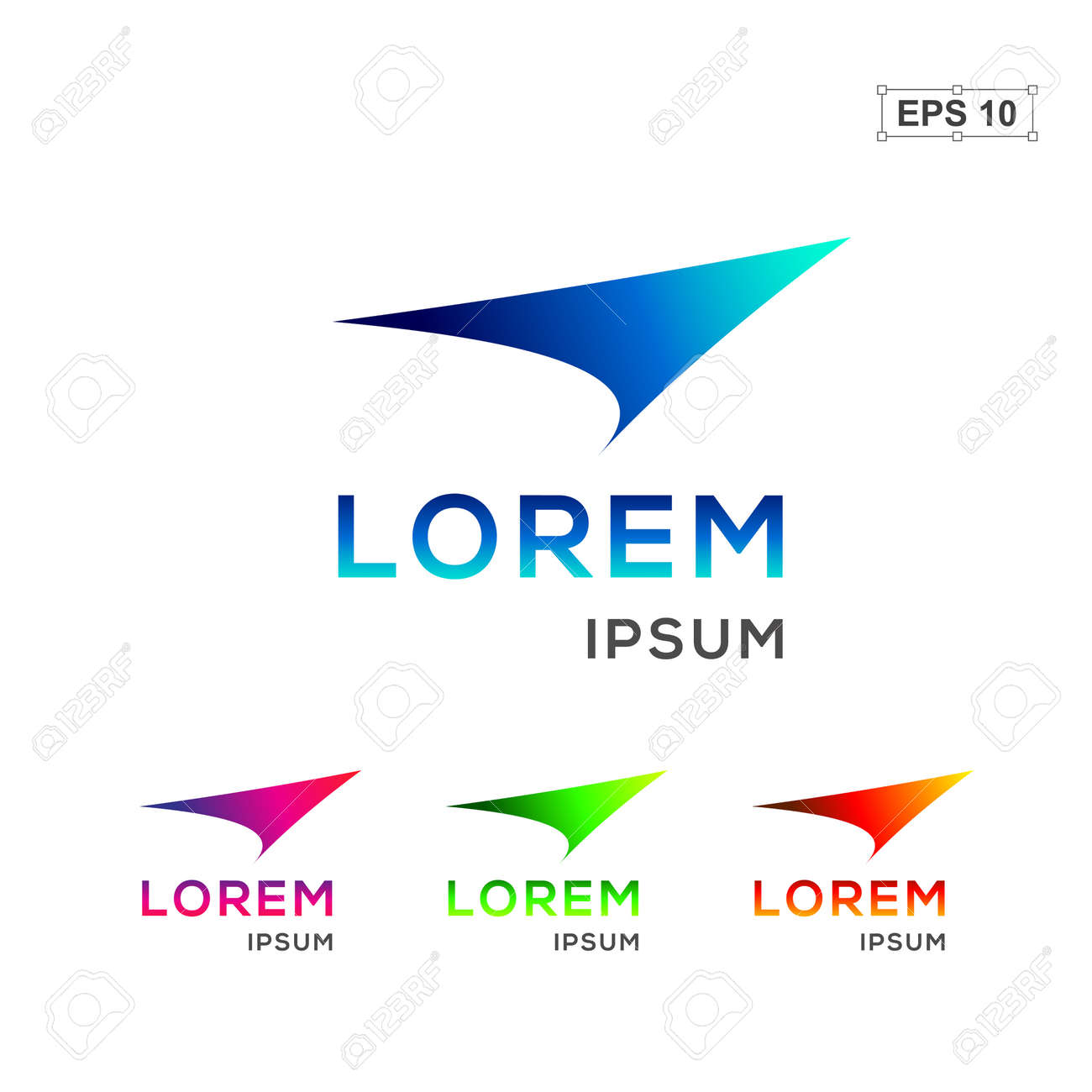 abstract logo design template fly arrow or plane logo royalty free plane logo design