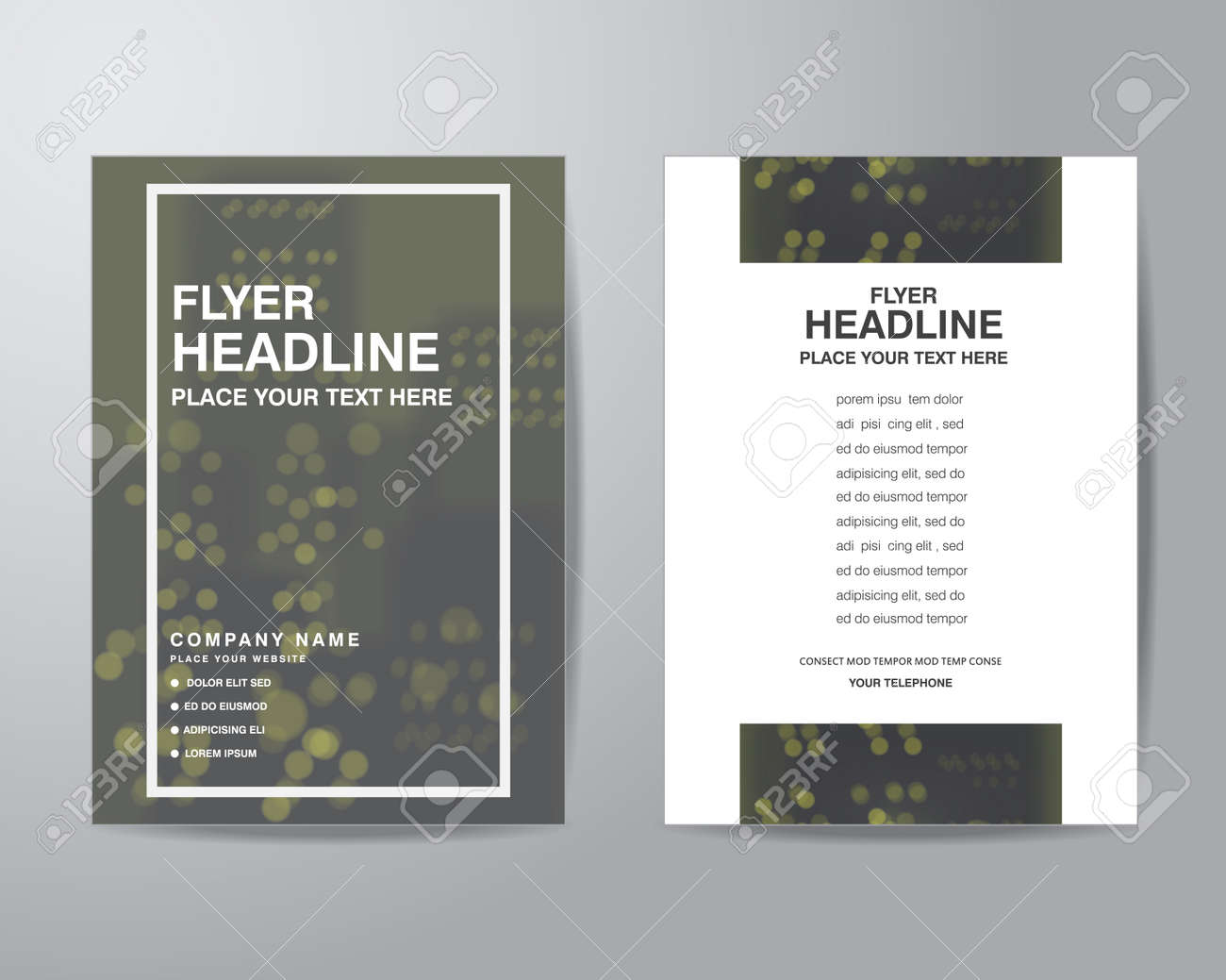 simple blur background brochure