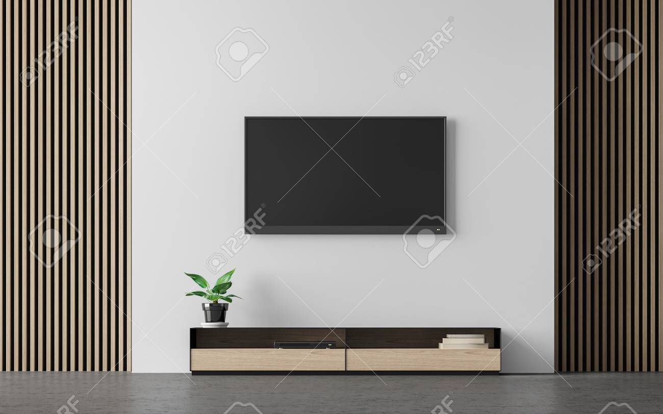 Imagen Moderna De La Representacion 3d De La Sala De Estar