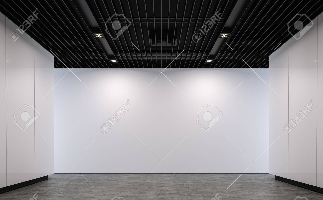 Empty Loft Style Room Modern Space 3d Rendering Image There Is