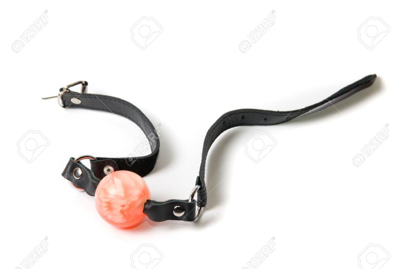 白い背景で隔離サドマゾヒズム ギャグ の写真素材 画像素材 Image