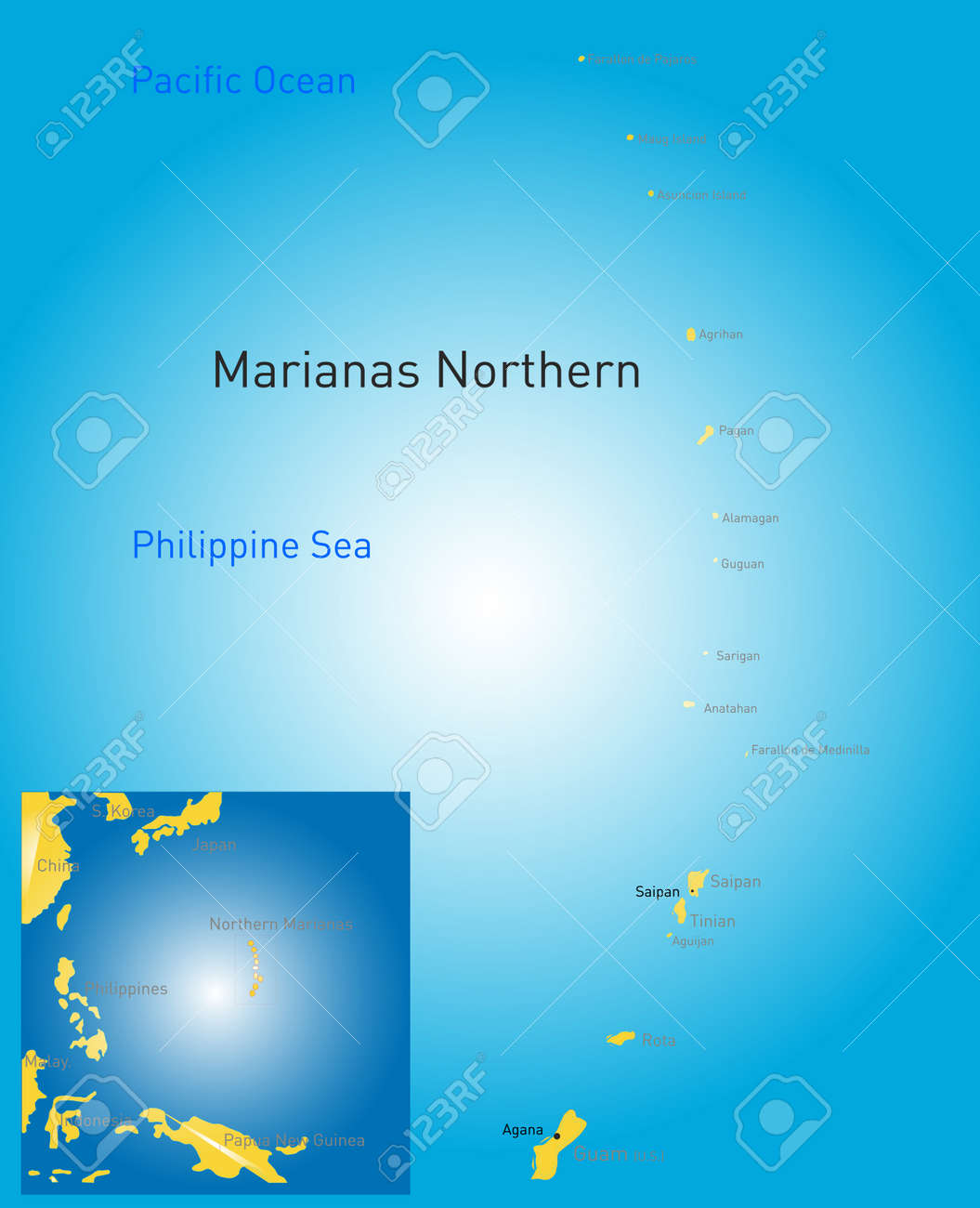 컬러 북 마리아나 제도지도 로열티 무료 사진, 그림, 이미지 그리고 스톡포토그래피. Image 31476062