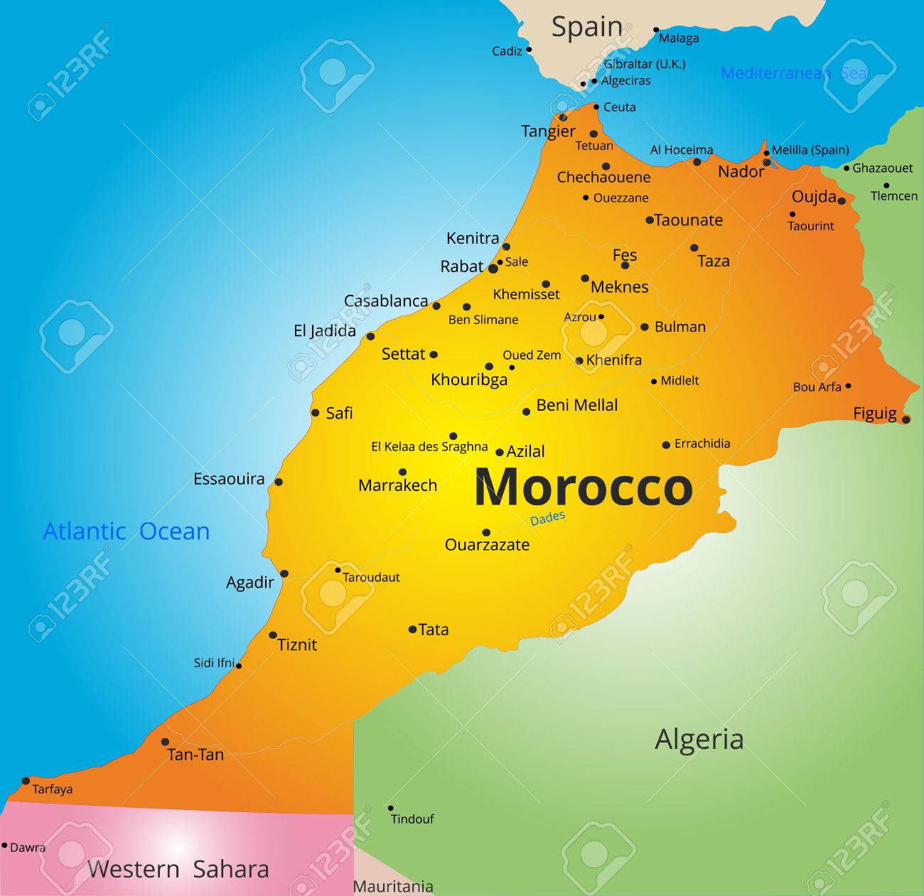 Image result for morocco map royalty free