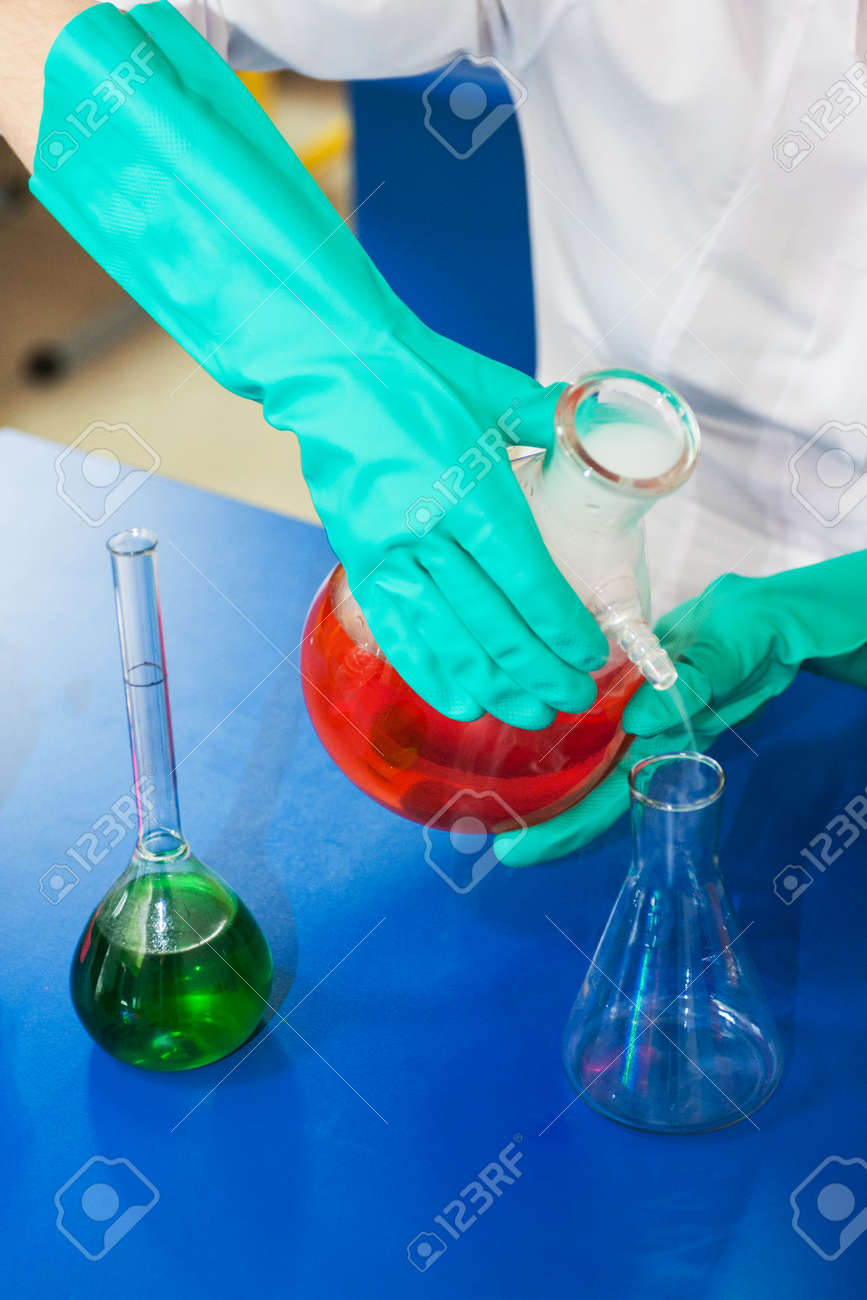 experiments in a chemistry lab closeup photo stock photo picture chemistry lab experiments