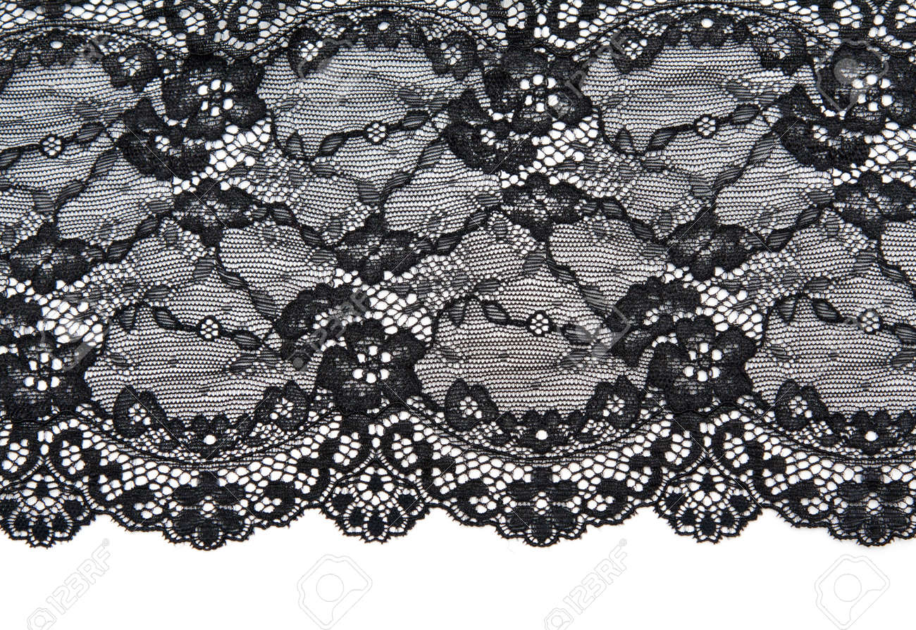 white and black lace