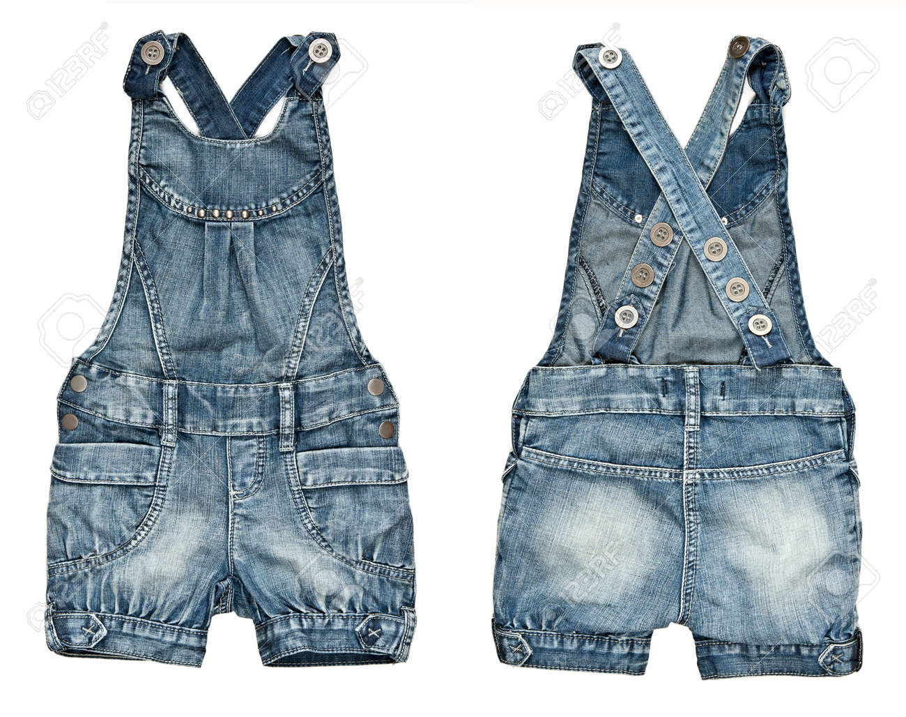 Collage Pantalones Cortos De Mezclilla Para Ninos Con Tirantes