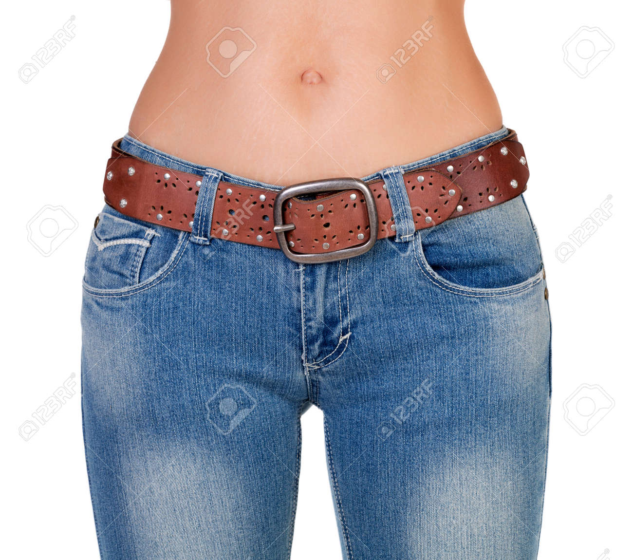 jeans with belt