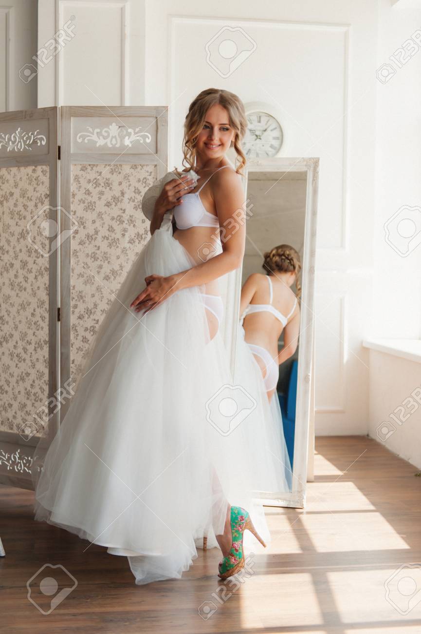 white bridal underwear